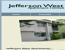Tablet Screenshot of jeffersonwestapartments.com